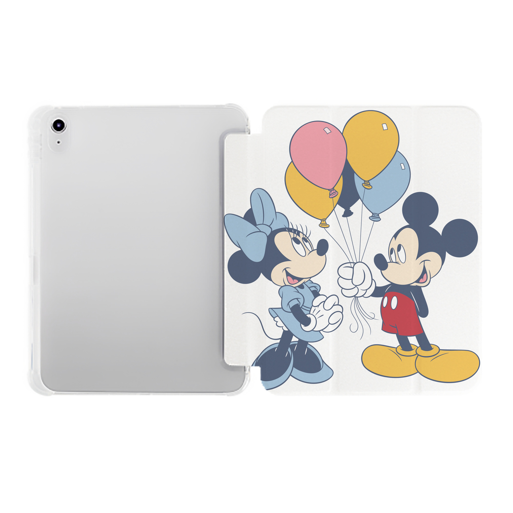 （画像用） ミッキーマウス Mickey Mouse IPad ケース ペン収納付き 三つ折りスタンド PUレザー×シリコン 対応機種9.5/10.5/10.9インチ